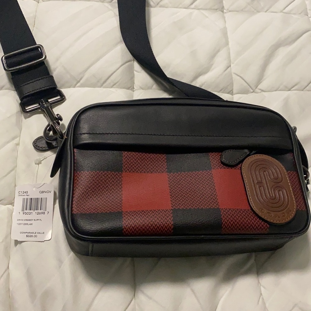 Coach purse- Graham crossbody with Buffalo plaid print. Style #C1245